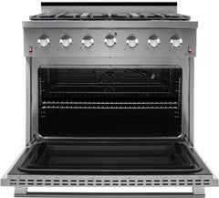 NXR 36 in. 5.5 cu.ft. Pro-Style Propane Gas Range with Convection Oven in Stainless Steel, SC3611LP - Smart Kitchen Lab