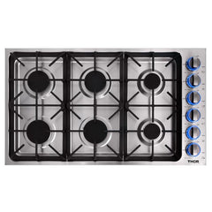 Perfectly Situation Openbox with Supper Discount Thor 36 in. Drop-in Natural Gas Cooktop in Stainless Steel, TGC3601 -R - Smart Kitchen Lab