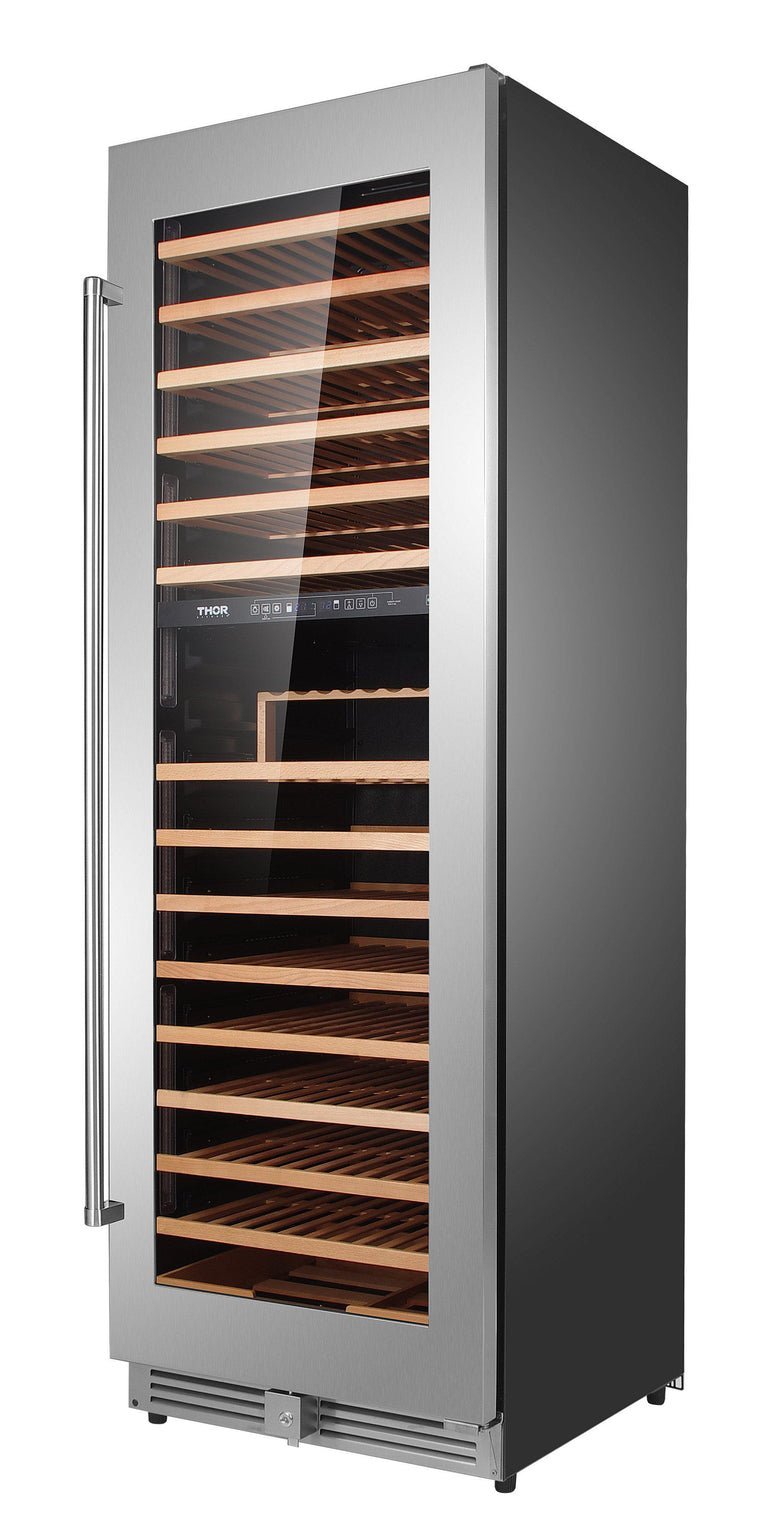 Perfectly Situation Openbox with Supper Discount Thor Kitchen 24 in. 162 Bottle Dual Zone Wine Cooler, TWC2403DI -R - Smart Kitchen Lab