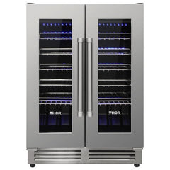 Perfectly Situation Openbox with Supper Discount Thor Kitchen 24 in. 42 Bottle Dual Zone Wine Cooler, TWC2402 -R - Smart Kitchen Lab
