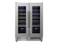 Perfectly Situation Openbox with Supper Discount Thor Kitchen 24 in. 42 Bottle Dual Zone Wine Cooler, TWC2402 -R - Smart Kitchen Lab