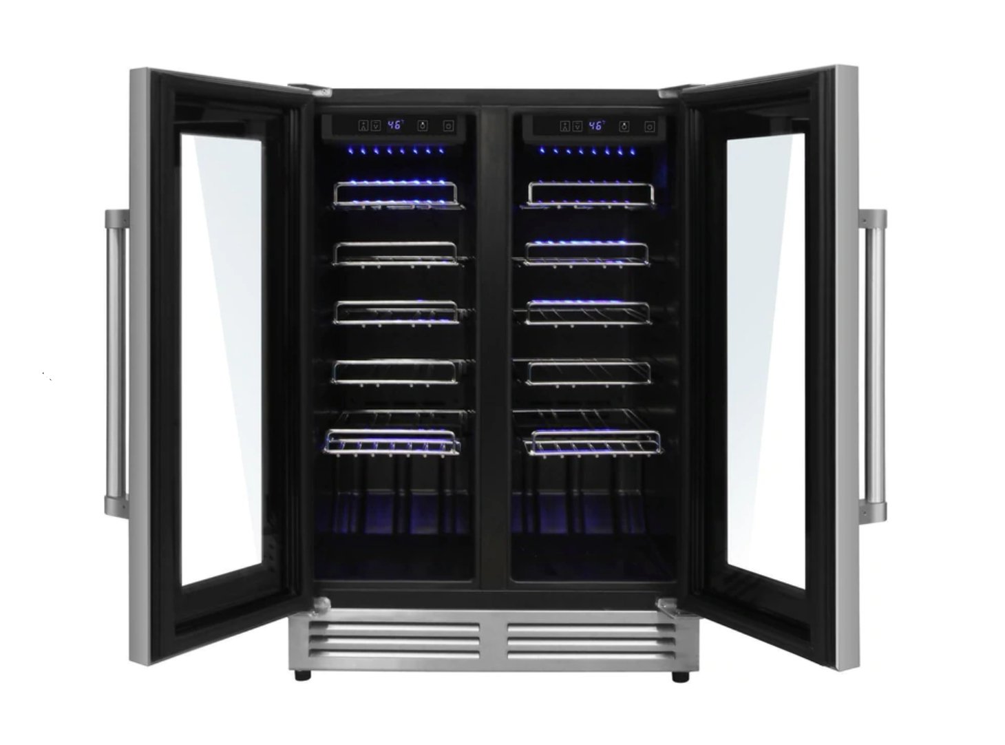 Perfectly Situation Openbox with Supper Discount Thor Kitchen 24 in. 42 Bottle Dual Zone Wine Cooler, TWC2402 -R - Smart Kitchen Lab