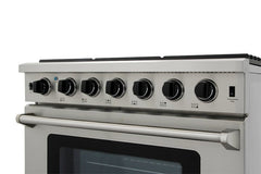 Perfectly Situation Openbox with Supper Discount Thor Kitchen 36 in. 6.0 Cu. Ft Propane Gas Range in Stainless Steel, LRG3601ULP -R - Smart Kitchen Lab