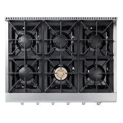 Perfectly Situation Openbox with Supper Discount Thor Kitchen 36 in. Gas Cooktop in Stainless Steel with 6 Burners, HRT3618U -R - Smart Kitchen Lab