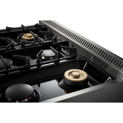 Perfectly Situation Openbox with Supper Discount Thor Kitchen 36 in. Natural Gas Burner/Electric Oven Range in Stainless Steel, HRD3606U -R - Smart Kitchen Lab