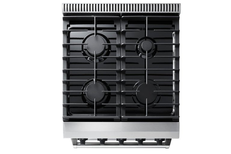 Thor Kitchen 24 in. Professional Propane Gas Range in Stainless Steel, LRG2401ULP - Smart Kitchen Lab