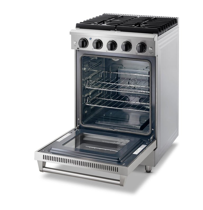 Thor Kitchen 24 in. Professional Propane Gas Range in Stainless Steel, LRG2401ULP - Smart Kitchen Lab