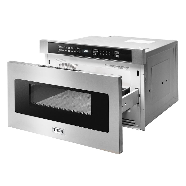 Thor Kitchen 30 inches High Qulity Professional Appliances 5-Piece: 30 inches High Qulity Professional Range,Stainless Steel Range Hood,French Door Refrigerator,Dishwasher,Microwave, Ap-30-hq-5 - Smart Kitchen Lab