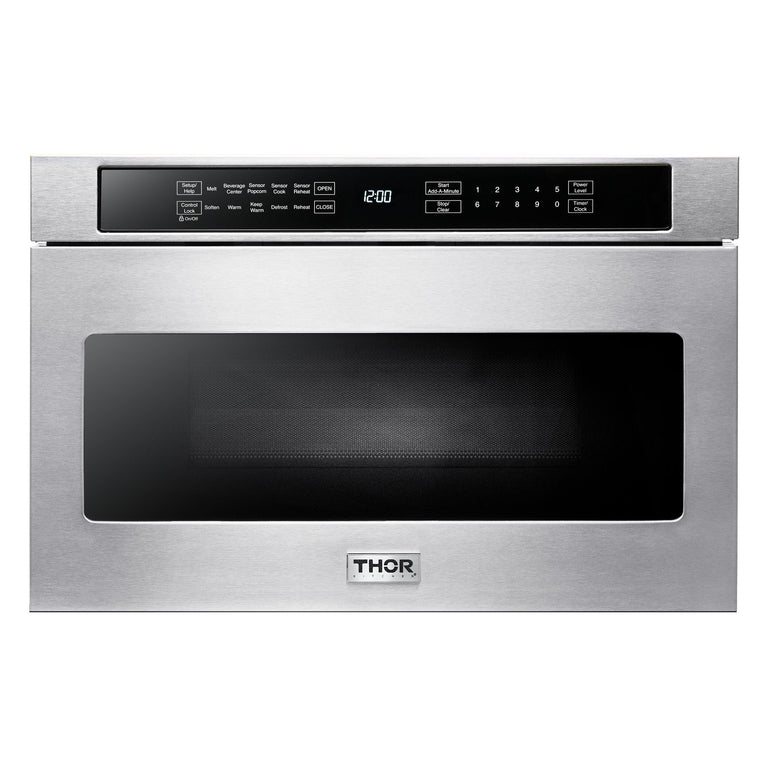 Thor Kitchen 30 inches High Qulity Professional Appliances 5-Piece: 30 inches High Qulity Professional Range,Stainless Steel Range Hood,French Door Refrigerator,Dishwasher,Microwave, Ap-30-hq-5 - Smart Kitchen Lab