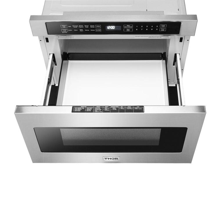 Thor Kitchen 30 inches High Qulity Professional Appliances 5-Piece: 30 inches High Qulity Professional Range,Stainless Steel Range Hood,French Door Refrigerator,Dishwasher,Microwave, Ap-30-hq-5 - Smart Kitchen Lab