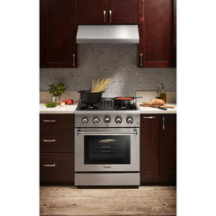 Thor Kitchen 30 inches High Qulity Professional Appliances 5-Piece: 30 inches High Qulity Professional Range,Stainless Steel Range Hood,French Door Refrigerator,Dishwasher,Microwave, Ap-30-hq-5 - Smart Kitchen Lab