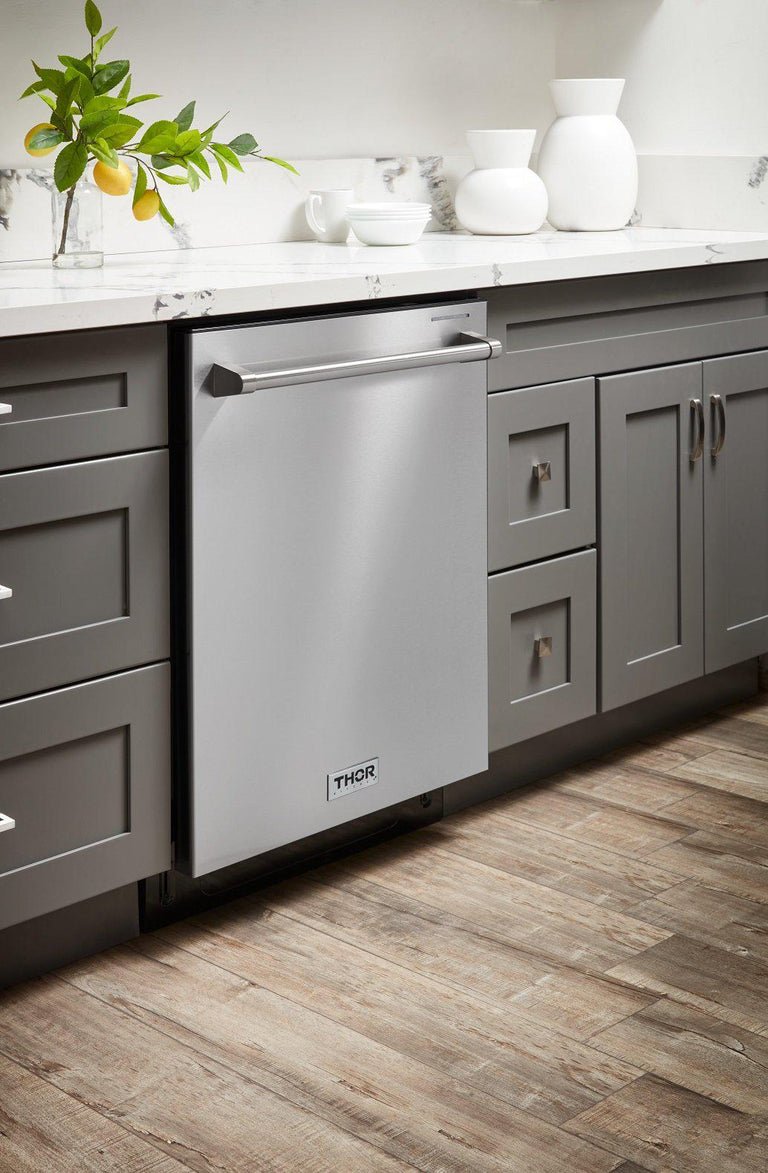 Thor Kitchen 30 inches High Qulity Professional Appliances 5-Piece: 30 inches High Qulity Professional Range,Stainless Steel Range Hood,French Door Refrigerator,Dishwasher,Microwave, Ap-30-hq-5 - Smart Kitchen Lab