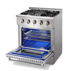 Thor Kitchen 30 inches High Qulity Professional Appliances 5-Piece: 30 inches High Qulity Professional Range,Stainless Steel Range Hood,French Door Refrigerator,Dishwasher,Microwave, Ap-30-hq-5 - Smart Kitchen Lab