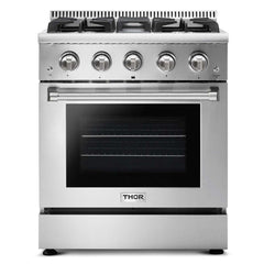 Thor Kitchen 30 inches High Qulity Professional Appliances 6-Piece: 30 inches High Qulity Professional Range,Stainless Steel Range Hood,French Door Refrigerator,Dishwasher,Microwave,Winecooler, Ap-30-hq-6 - Smart Kitchen Lab