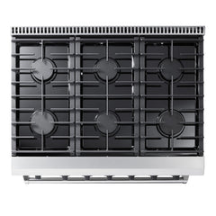 Thor Kitchen 36 in. 6.0 Cu. Ft Propane Gas Range in Stainless Steel, LRG3601ULP - Smart Kitchen Lab