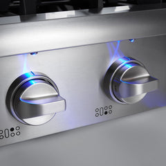 Thor Kitchen 48 in. Propane Gas Rangetop in Stainless Steel, HRT4806ULP - Smart Kitchen Lab