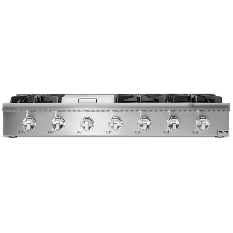 Thor Kitchen 48 inch Gas Professional Rangetop in Stainless Steel, HRT4806U - Smart Kitchen Lab