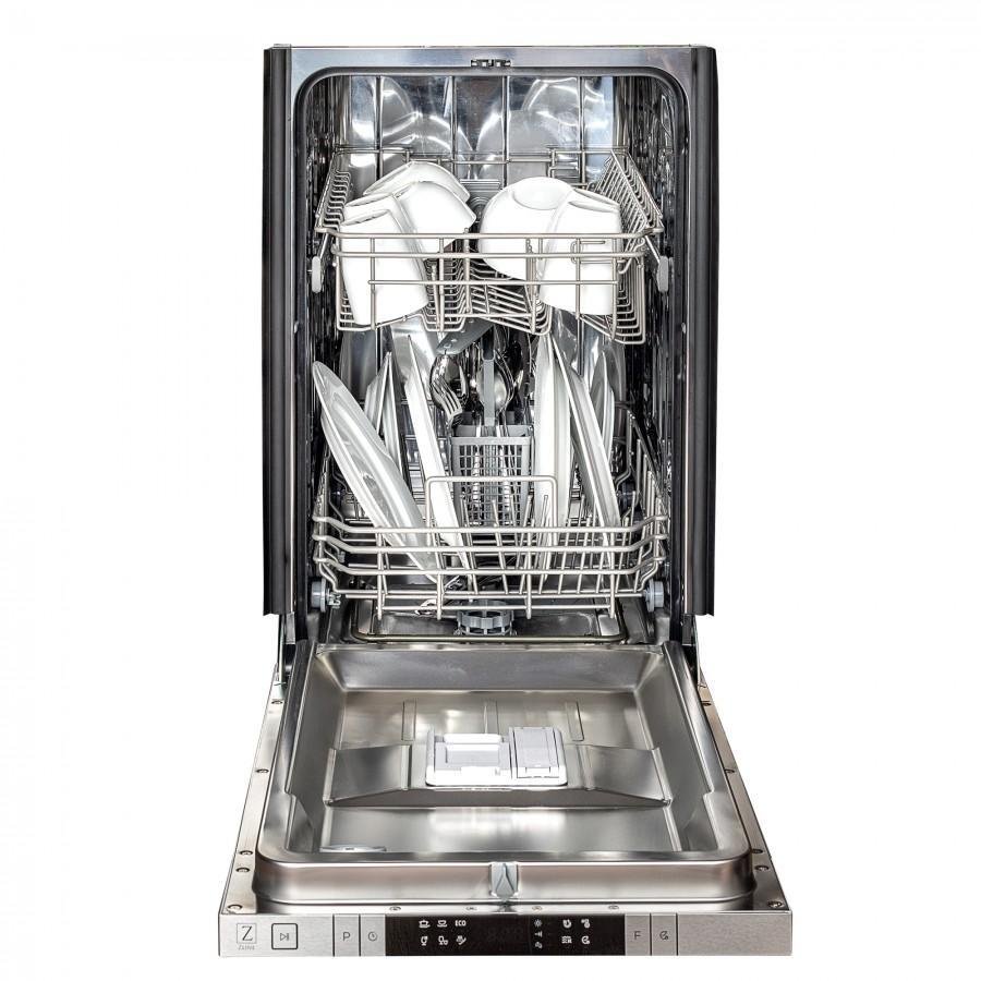 ZLINE 18 in. Top Control Dishwasher in Red Matte Stainless Steel, DW-RM-18 - Smart Kitchen Lab