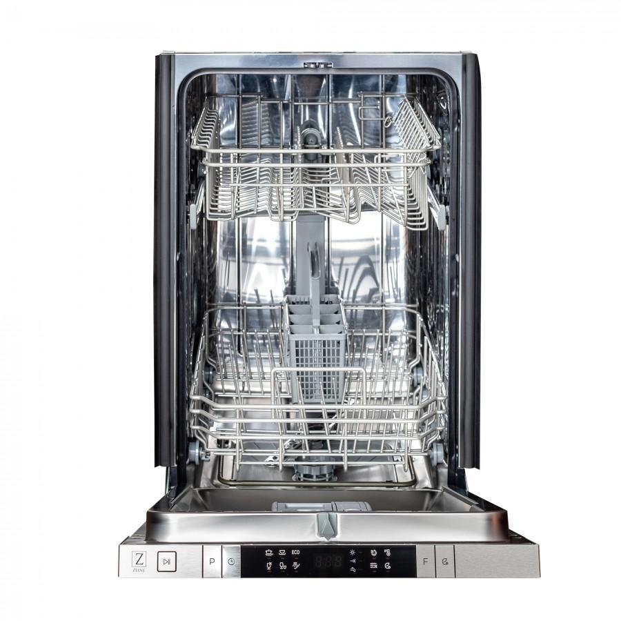 ZLINE 18 in. Top Control Dishwasher in White Matte Stainless Steel, DW-WM-18 - Smart Kitchen Lab