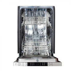 ZLINE 18 in. Top Control Dishwasher in White Matte Stainless Steel, DW-WM-18 - Smart Kitchen Lab