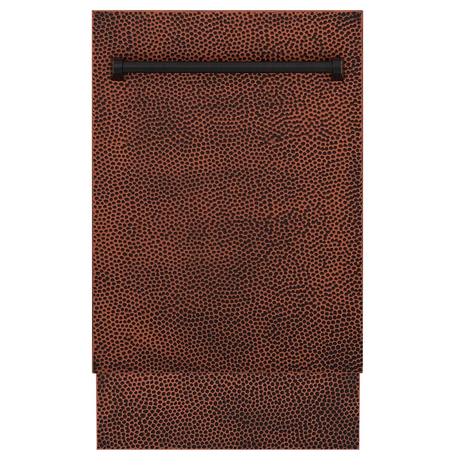 ZLINE 18 in. Top Control Tall Dishwasher in Hand Hammered Copper with 3rd Rack, DWV-HH-18 - Smart Kitchen Lab
