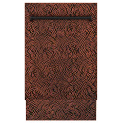 ZLINE 18 in. Top Control Tall Dishwasher in Hand Hammered Copper with 3rd Rack, DWV-HH-18 - Smart Kitchen Lab