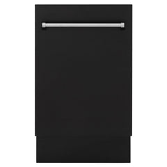 ZLINE 18 in. Top Control Tall Dishwasher in Matte Black with 3rd Rack, DWV-BLM-18 - Smart Kitchen Lab