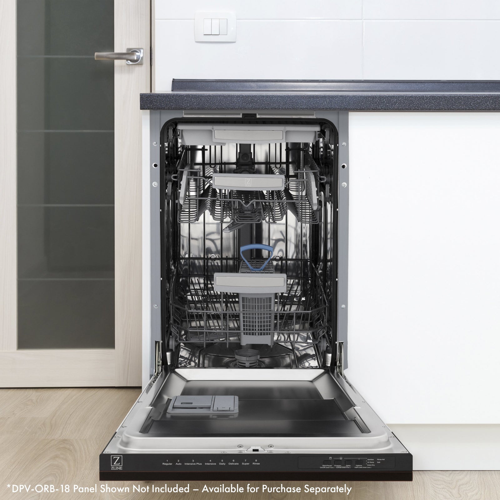 ZLINE 18 in. Top Control Tall Dishwasher in Red Gloss with 3rd Rack, DWV-RG-18 - Smart Kitchen Lab