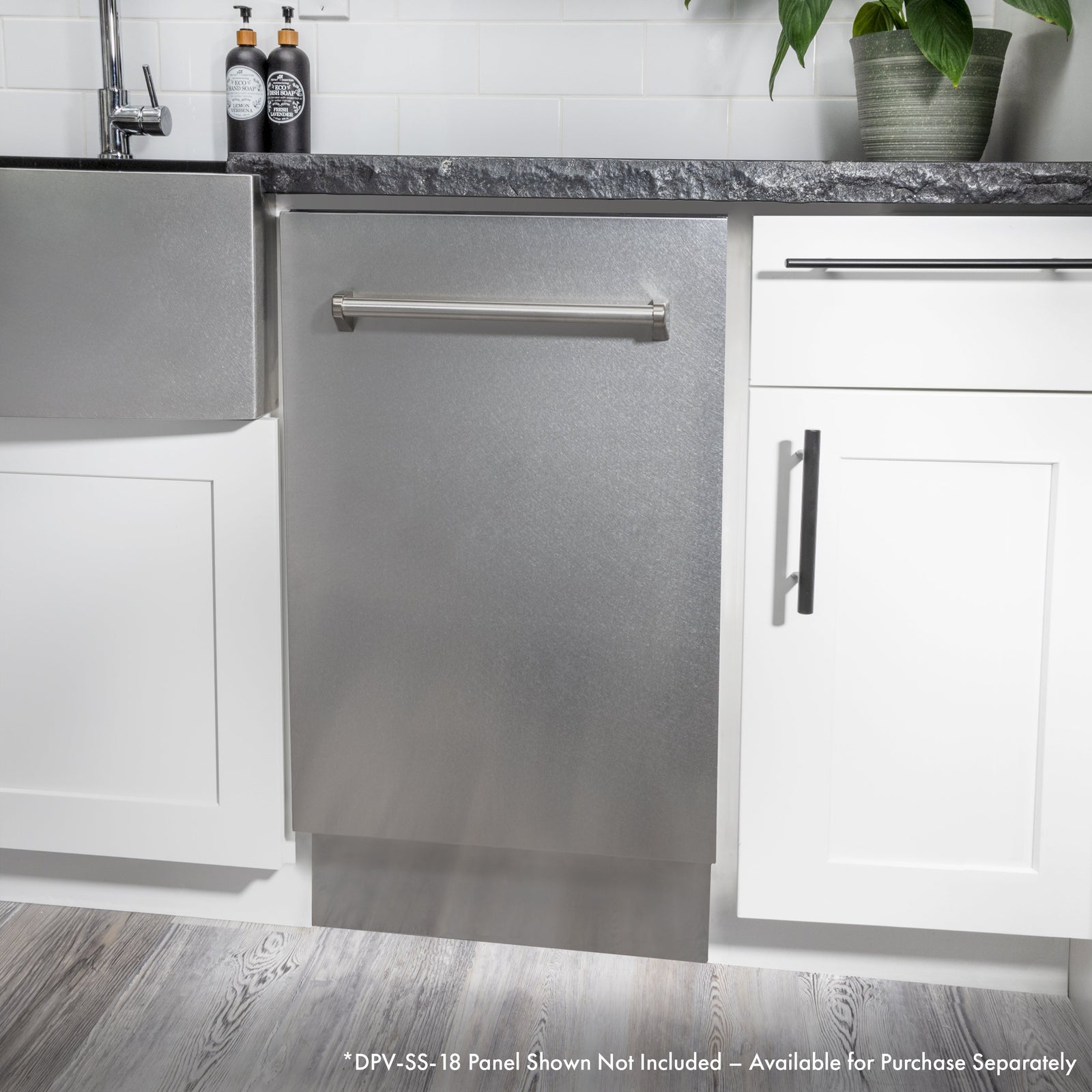 ZLINE 18 in. Top Control Tall Dishwasher in White Matte with 3rd Rack, DWV-WM-18 - Smart Kitchen Lab