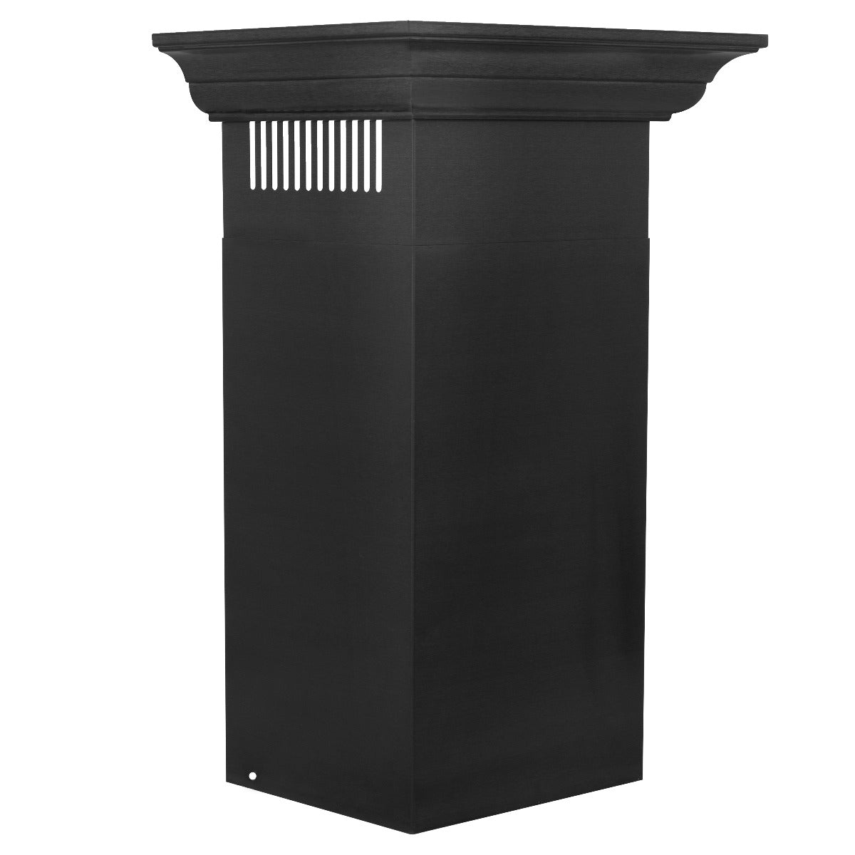 ZLINE 24 in. Convertible Vent Wall Mount Range Hood in Black Stainless Steel with Crown Molding, BSKBNCRN-24 - Smart Kitchen Lab