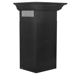 ZLINE 24 in. Convertible Vent Wall Mount Range Hood in Black Stainless Steel with Crown Molding, BSKBNCRN-24 - Smart Kitchen Lab
