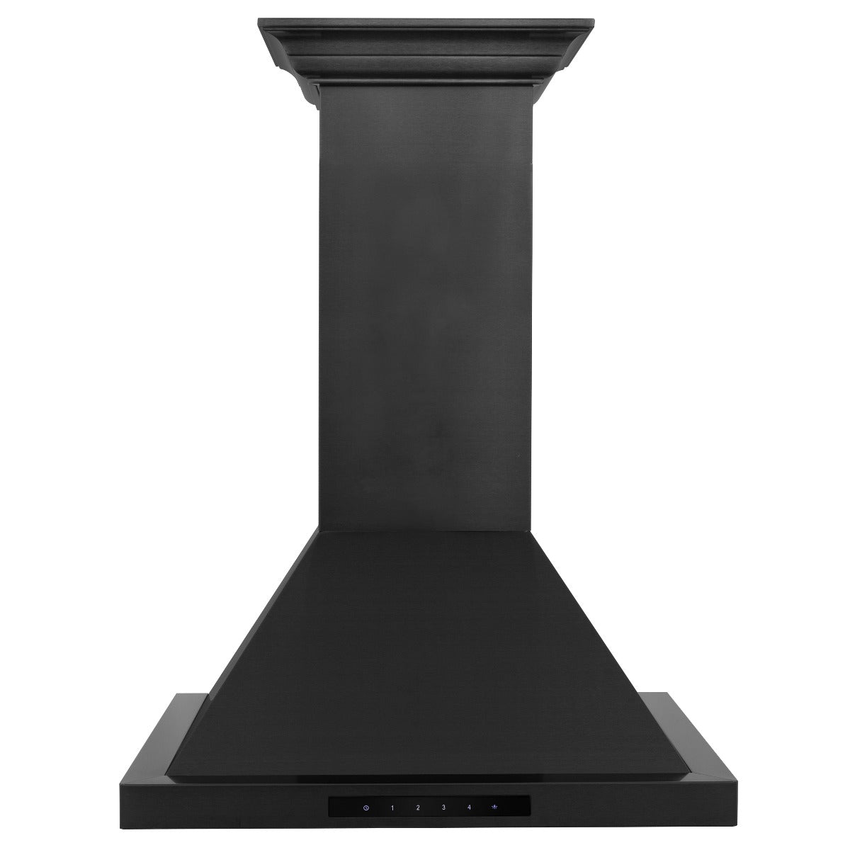 ZLINE 24 in. Convertible Vent Wall Mount Range Hood in Black Stainless Steel with Crown Molding, BSKBNCRN-24 - Smart Kitchen Lab