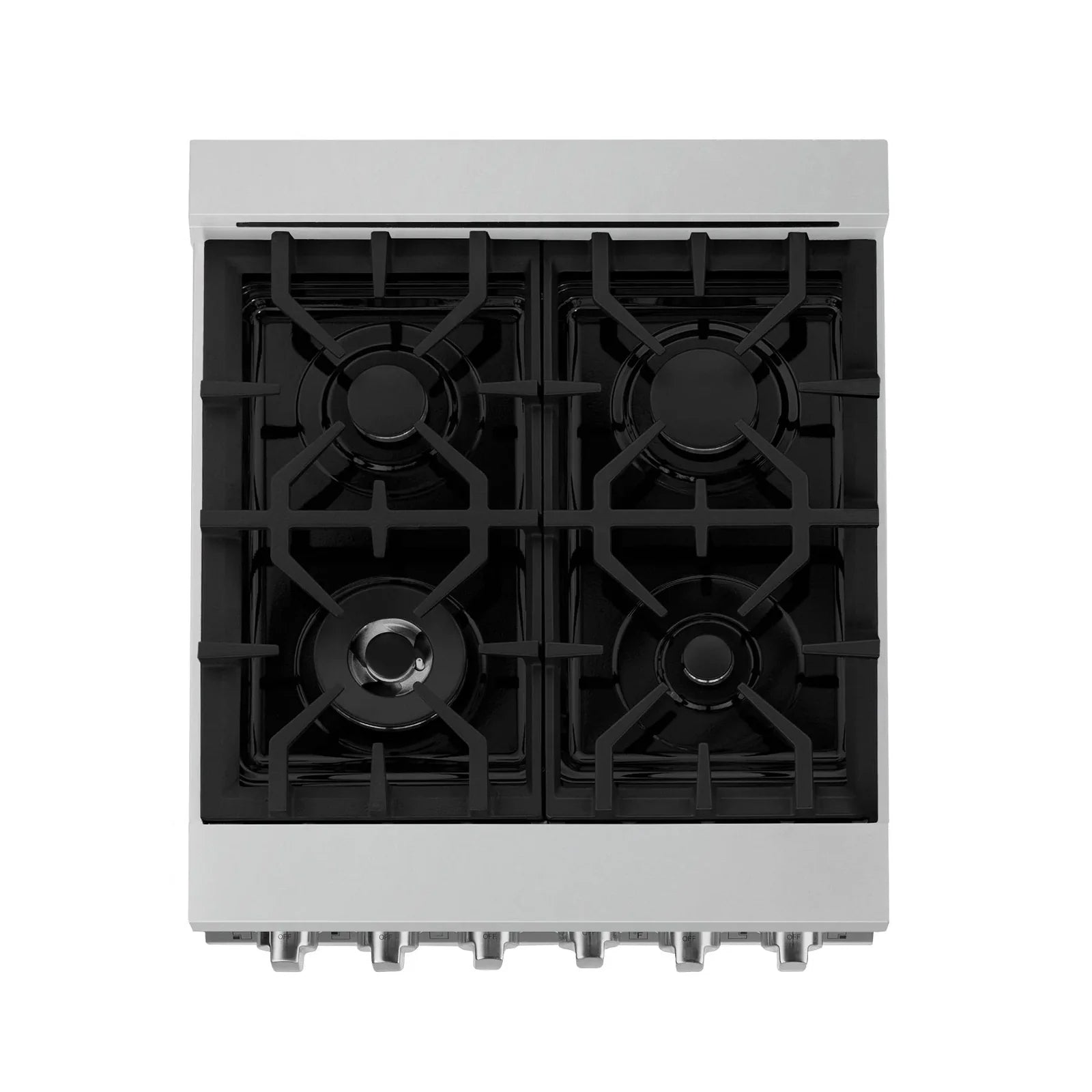 ZLINE 24 In. Professional Gas Range In Stainless Steel With Blue Matte Door, RG-BM-24 - Smart Kitchen Lab