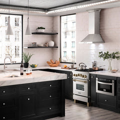 ZLINE 24 Inch Autograph Edition Gas Range in Stainless Steel with Champagne Bronze Accents, RGZ-24-CB - Smart Kitchen Lab