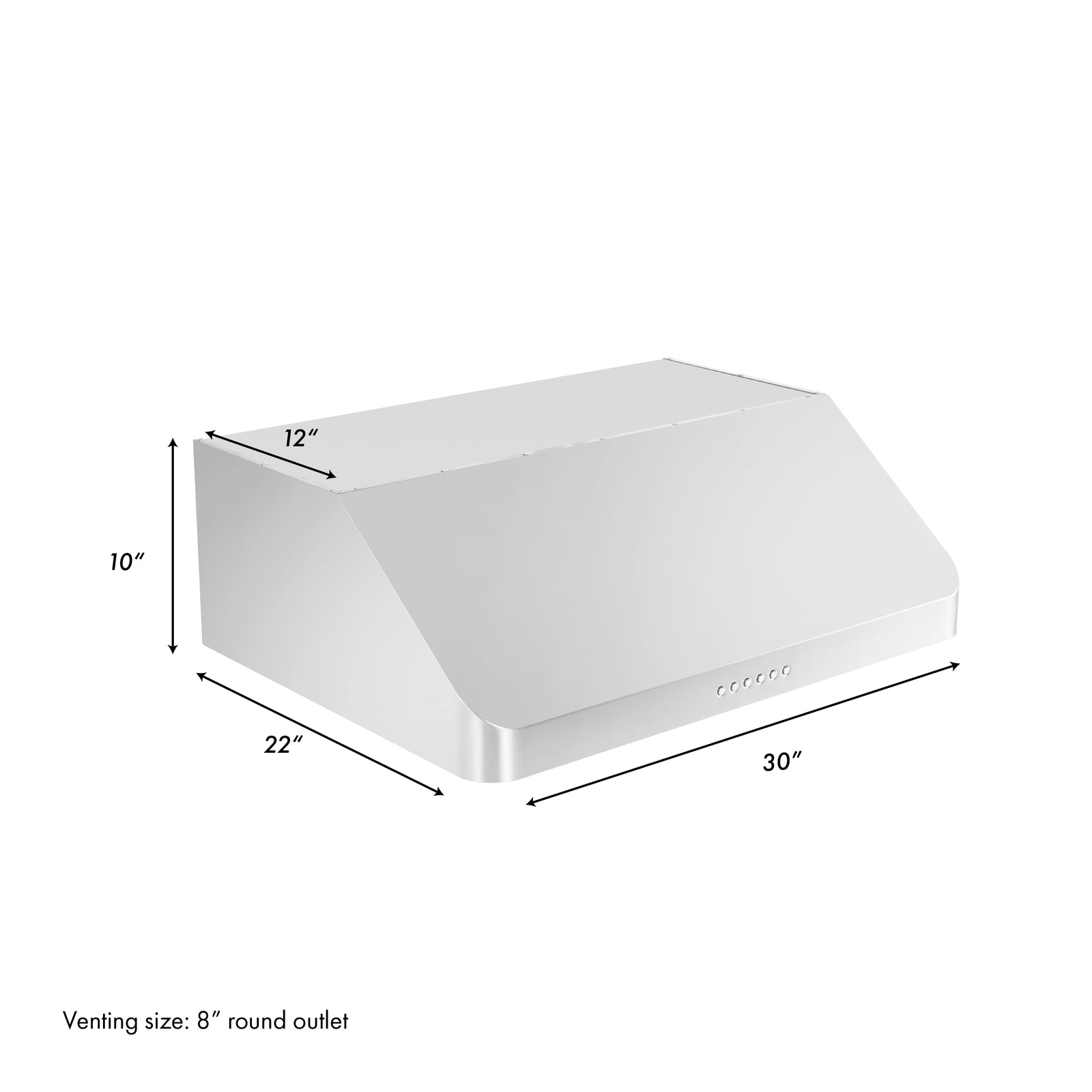 ZLINE 30 in. Alpine Series Professional Ducted Under Cabinet Range Hood in Stainless Steel, ALP10UC-30 - Smart Kitchen Lab