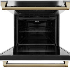 ZLINE 30 In. Autograph Edition Double Wall Oven with Self Clean and True Convection in Stainless Steel and Champagne Bronze, AWDZ-30-CB - Smart Kitchen Lab