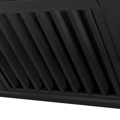 ZLINE 30 in. Autograph Edition in Black Stainless Steel Range Hood with Champagne Bronze Handle, BS655Z-30-CB - Smart Kitchen Lab