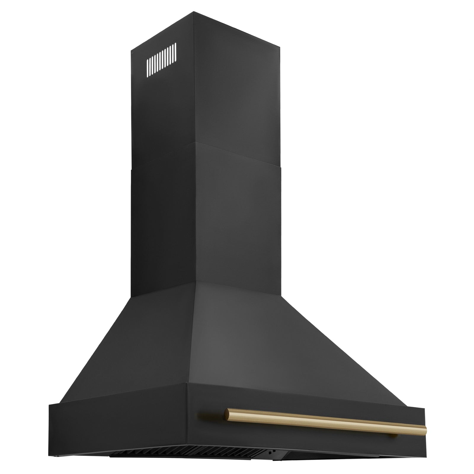 ZLINE 30 in. Autograph Edition in Black Stainless Steel Range Hood with Champagne Bronze Handle, BS655Z-30-CB - Smart Kitchen Lab
