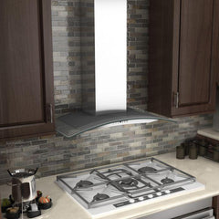 ZLINE 30 in. Convertible Vent Wall Mount Range Hood in Stainless Steel & Glass, KN4-30 - Smart Kitchen Lab
