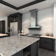 ZLINE 30 in. Convertible Vent Wall Mount Range Hood in Stainless Steel with Crown Molding, KECRN-30 - Smart Kitchen Lab