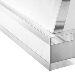 ZLINE 30 in. Designer Series Ducted Wall Mount Range Hood in DuraSnow® Stainless Steel with Mirror Accents, 655MR-30 - Smart Kitchen Lab