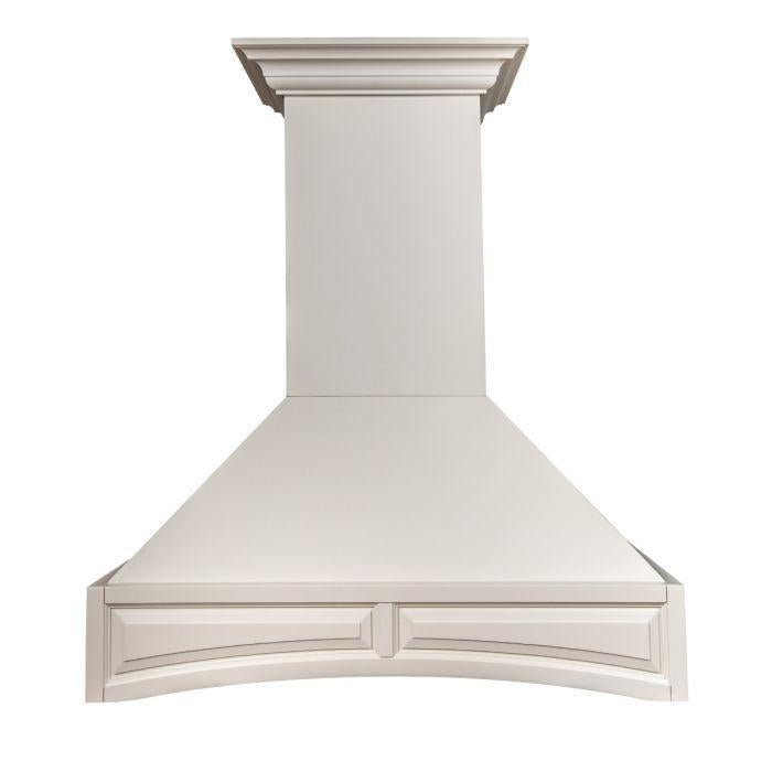 ZLINE 30 in. Designer Wooden Wall Mount Range Hood in White, 321TT-30 - Smart Kitchen Lab