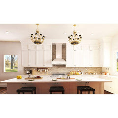 ZLINE 30 in. Designer Wooden Wall Mount Range Hood in White, 321TT-30 - Smart Kitchen Lab