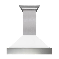 ZLINE 30 in. DuraSnow® Finish Range Hood with White Matte Shell, 8654WM-30 - Smart Kitchen Lab