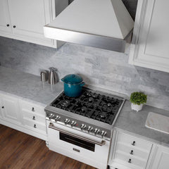 ZLINE 30 in. DuraSnow® Finish Range Hood with White Matte Shell, 8654WM-30 - Smart Kitchen Lab