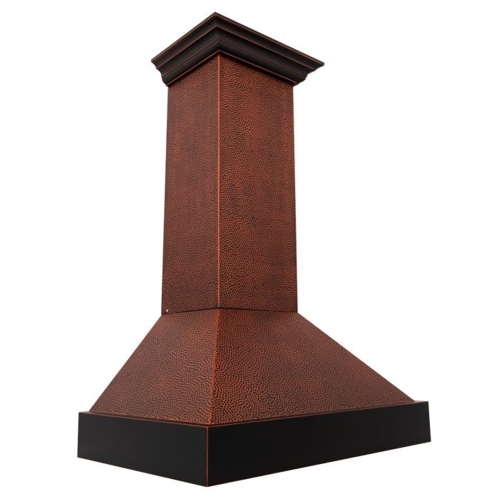 ZLINE 30 in. Hand-Hammered Copper Finish Wall Range Hood, 655-HBXXX-30 - Smart Kitchen Lab