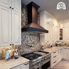 ZLINE 30 in. Hand-Hammered Copper Finish Wall Range Hood, 655-HBXXX-30 - Smart Kitchen Lab