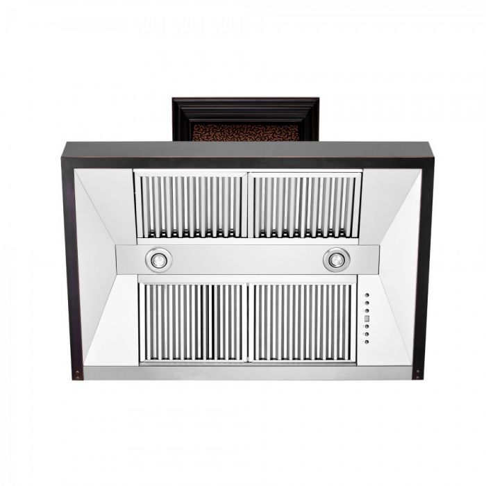 ZLINE 30 in. Hand-Hammered Copper Finish Wall Range Hood, 655-HBXXX-30 - Smart Kitchen Lab