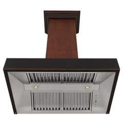 ZLINE 30 in. Hand-Hammered Copper Finish Wall Range Hood, 655-HBXXX-30 - Smart Kitchen Lab