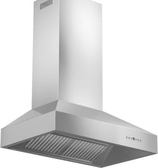 ZLINE 30 in. Professional Convertible Vent Wall Mount Range Hood in Stainless Steel with Crown Molding, 667CRN-30 - Smart Kitchen Lab